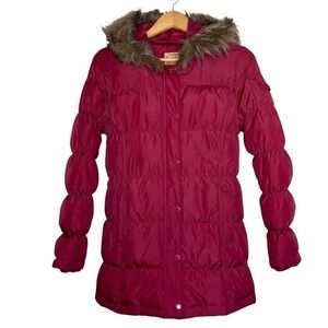 RUff Hewn Down Puffer Jacket with Faux Fur Trimmed Hood S